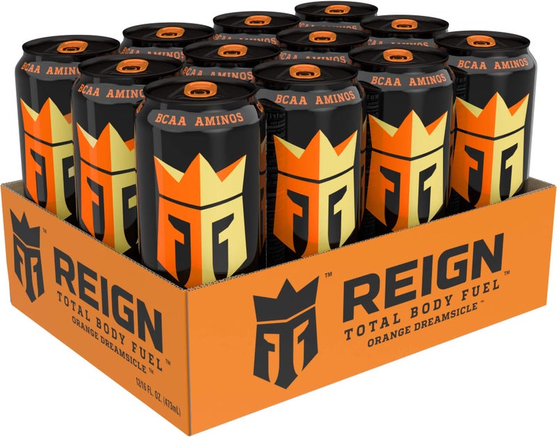Reign Total Body Fuel, Orange Dreamsicle, Fitness & Performance Drink, 16 Fl Oz (Pack of 12) - Image 2